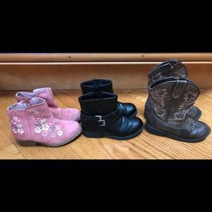Size 8, toddler girl boots.